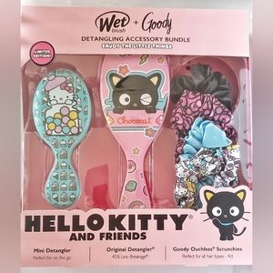 Hello Kitty and Friends Wet Brush + Goody Detangling Accessory Bundle